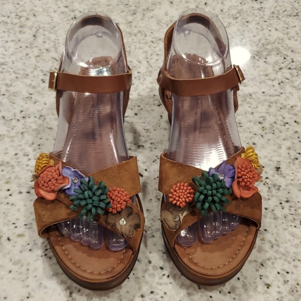 Fablo Maggenti leather wedge, size 8